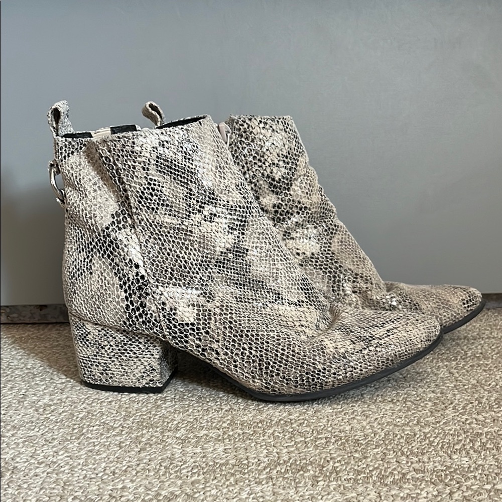 Snakeskin Ankle Boots